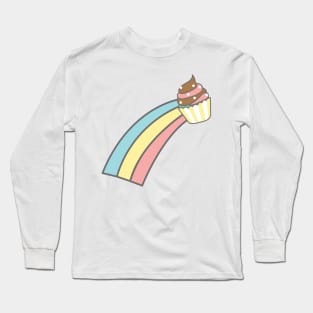 Rainbow cupcake Long Sleeve T-Shirt